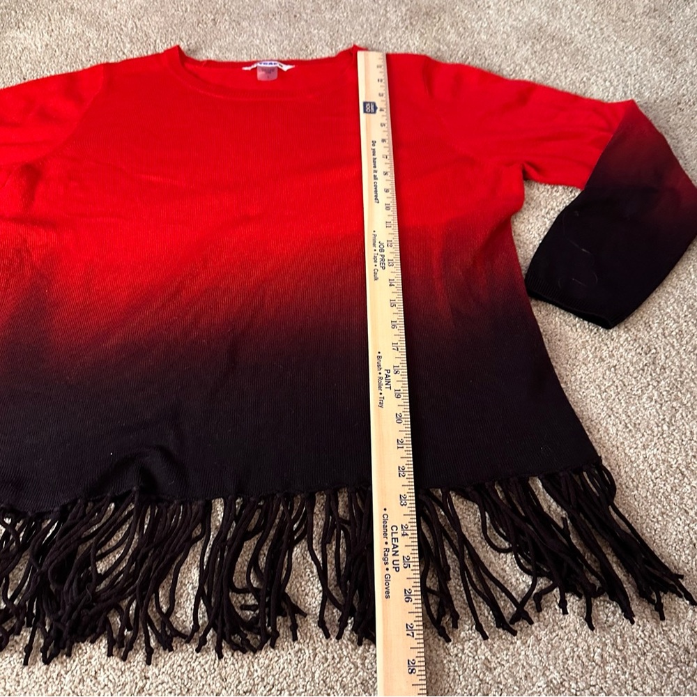 Peter Nygard Vibrant Red Sweater. Size L - Picture 7 of 8